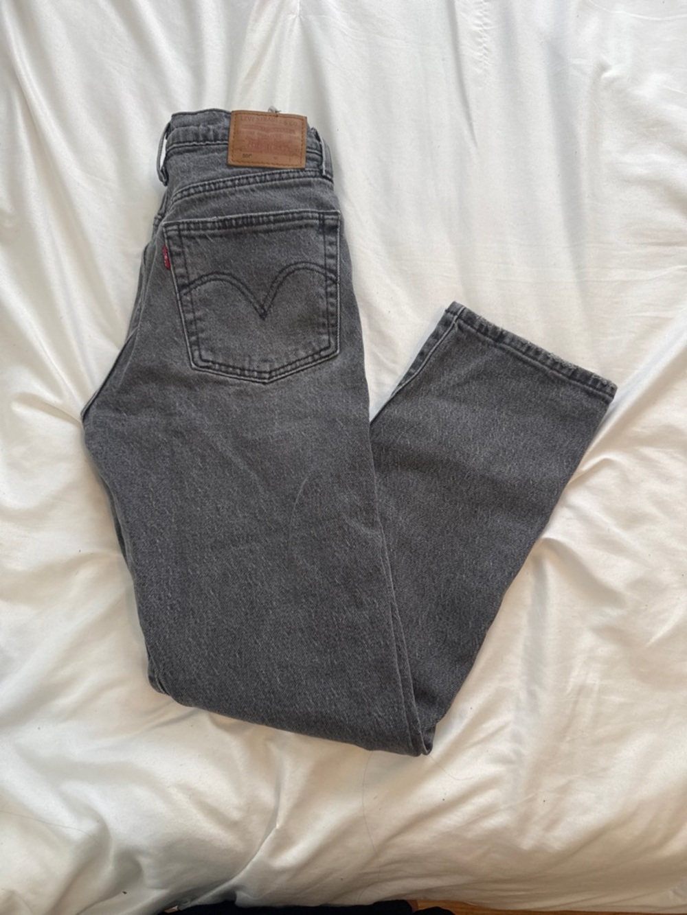 Levi's Women's Straight Charcoal Gray Jeans